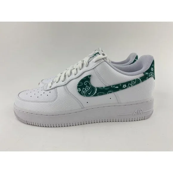 Nike Air Force 1 Low 07 Green Paisley Women's 11.5 / Men's 10 Sneakers B-Grade - Picture 10 of 12